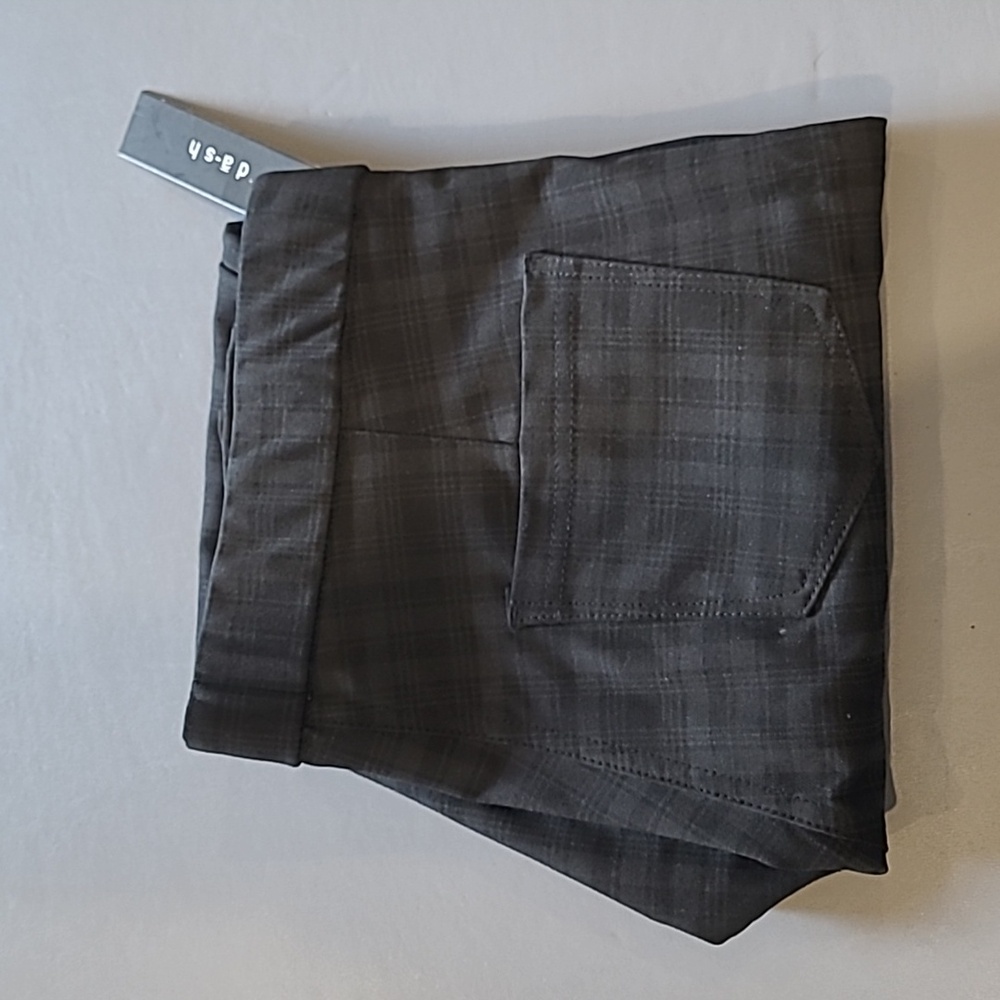 Women's Dash Ponte Plaid Leggings Black & Charcoal Med NWT's - Picture 13 of 13
